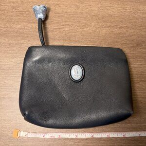 LLadro Dark Blue Leather Spain Wallet w/Blue Stone